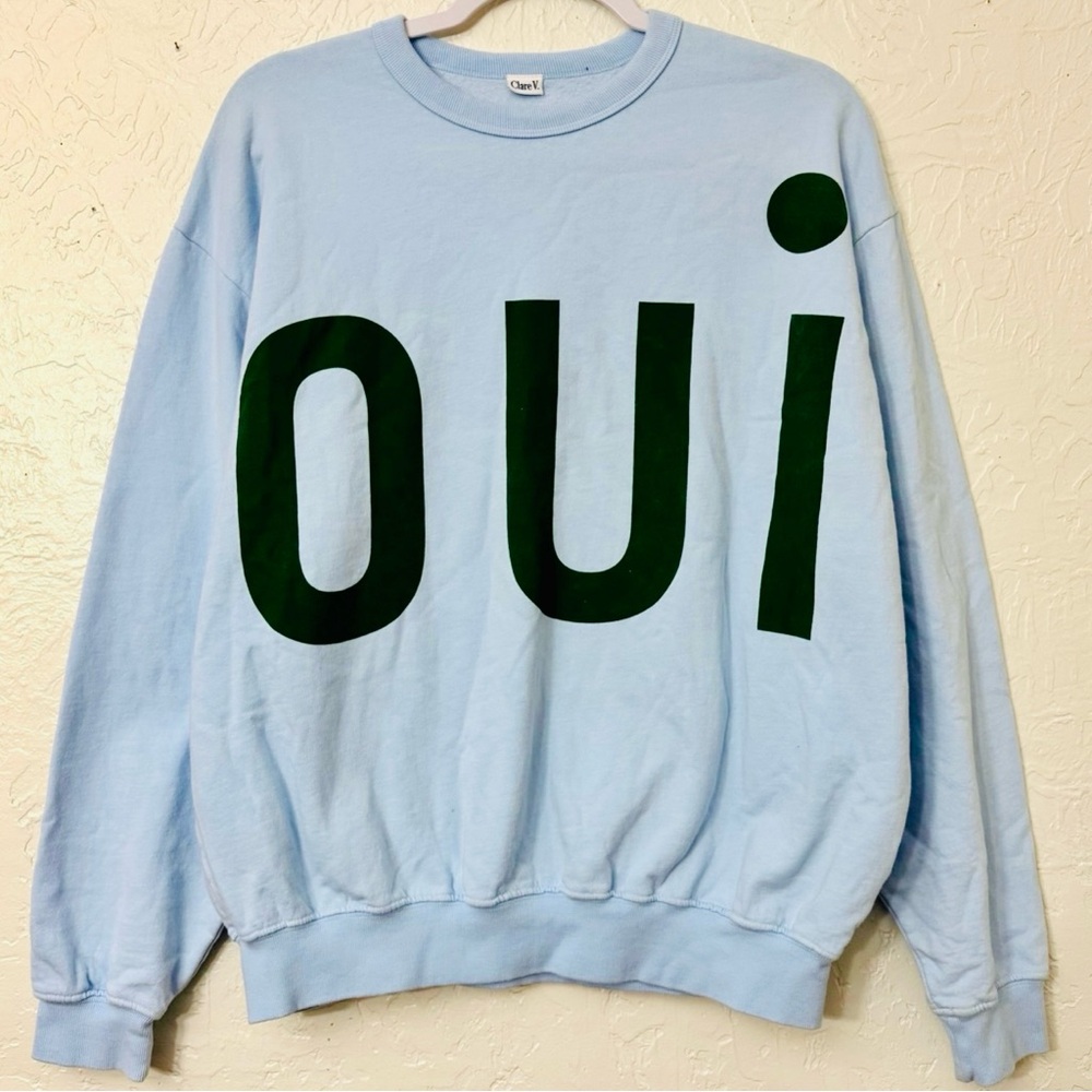 Clare V Oversized Sweatshirt, Sz Small
